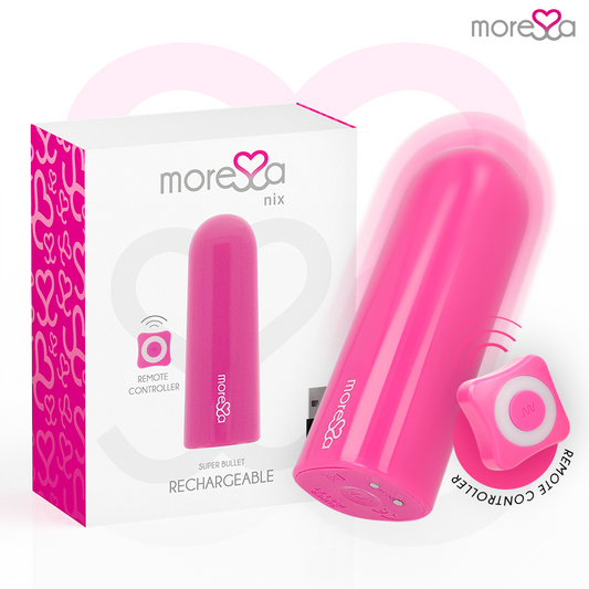MORESSA - NIX VIBRÁTOR S DÁLKOVÝM OVLÁDÁNÍM RŮŽOVÝ
