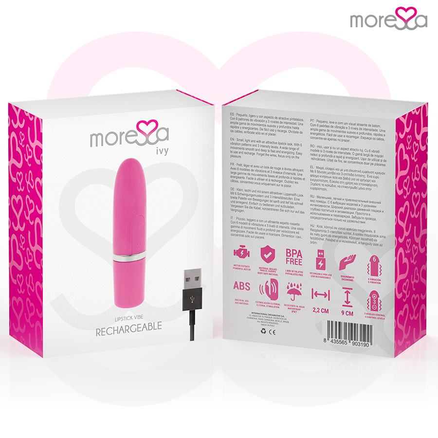 MORESSA - VIBRÁTOROVÝ STIMULÁTOR IVY CESTOVNÍ RŮŽOVÝ