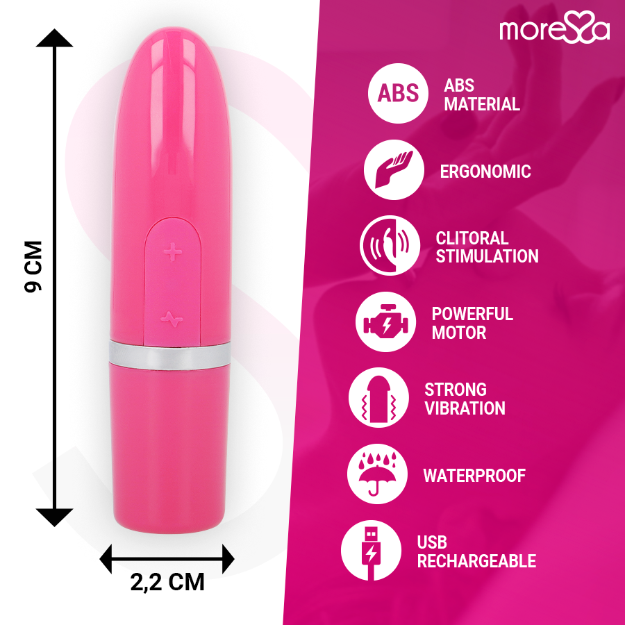 MORESSA - VIBRÁTOROVÝ STIMULÁTOR IVY CESTOVNÍ RŮŽOVÝ