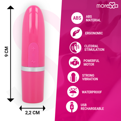 MORESSA - VIBRÁTOROVÝ STIMULÁTOR IVY CESTOVNÍ RŮŽOVÝ