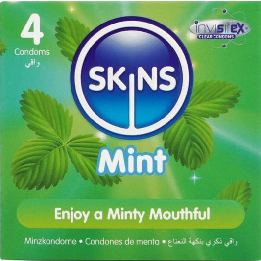 SKINS - KONDOMY MINT PREMIUM BALENÍ 4 KS