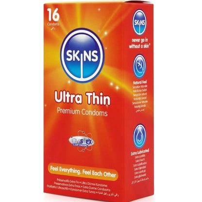 SKINS - ULTRA THIN PREMIUM CONDOMS PACK 16