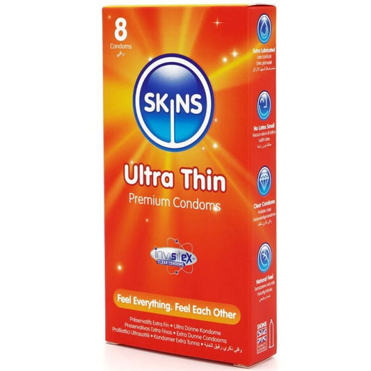 SKINS - ULTRA TENKÉ PREMIUM KONDOMY BALENÍ 8 KS