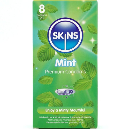 SKINS - KONDOMY MINT PREMIUM BALENÍ 8 KS