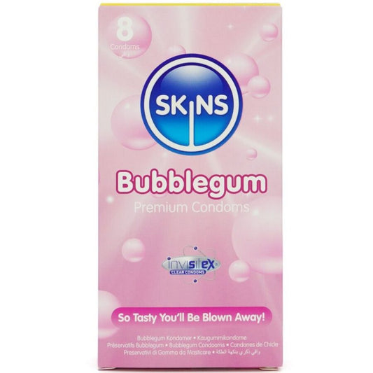 SKINS - KONDOMY BUBBLEGUM PREMIUM BALENÍ 8 KS