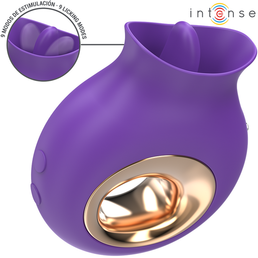 INTENZIVNÍ - TULI STIMULÁTOR KLITORU 9 VIBRACÍ A 9 OSCILACÍ FIALOVÁ