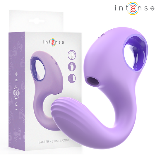 INTENSE - BAXTER VIBRÁTOR A STIMULAČNÍK FIALOVÁ