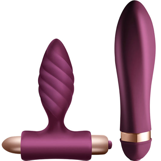 CLIMAXIMUM - DESIRE KIT ZKROUCENÝ VIBRÁTOR + ANÁLNÍ ZÁPOČKA