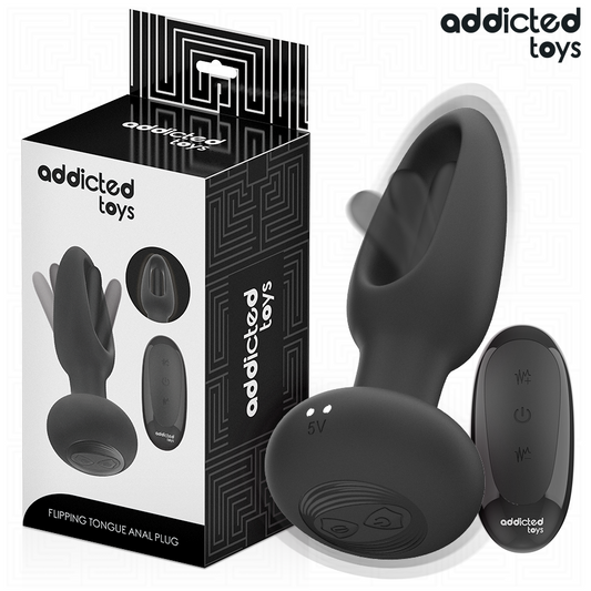 ADDICTED TOYS - ANÁLNÍ KOlík s vibračním jazykem a dálkovým ovládáním