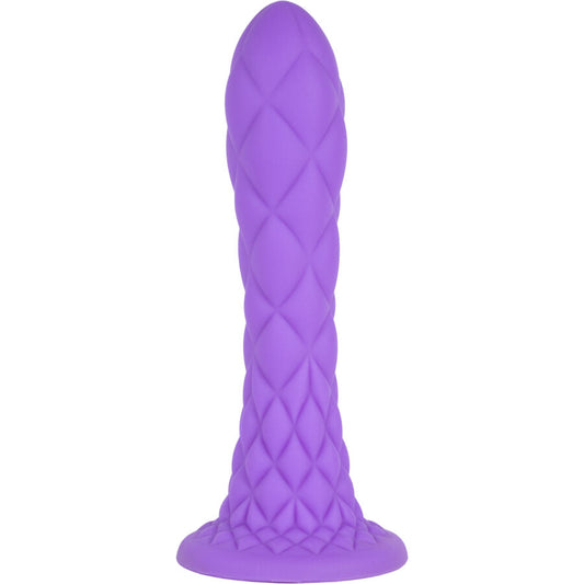SILEXD - DREAMY DILDO FANTASY TEKUTÝ SILIKON TERMOREAKTIVNÍ FIALOVÉ 18,5 CM