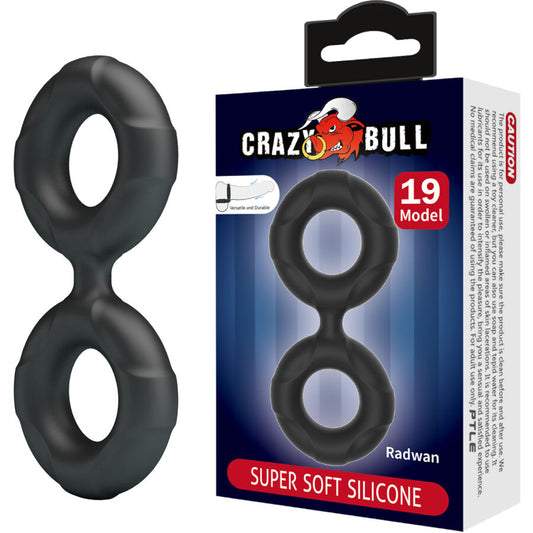 CRAZY BULL - DVOJITÝ SILIKONOVÝ KROUŽEK RADWAN MODEL 19