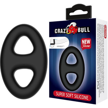 CRAZY BULL - DVOJITÝ OVALNÝ SILIKONOVÝ PRSTEN