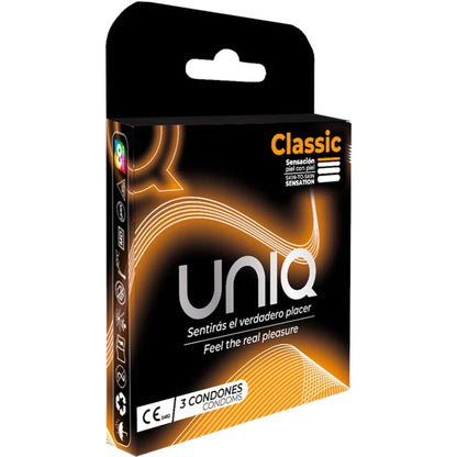 UNIQ - KLASICKÉ BEZLATEXOVÉ KONDOMY 3 KS