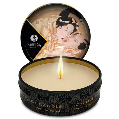 SHUNGA - MINI CARESS BY CANDELIGHT VANILKOVÁ MASÁŽNÍ SVÍČKA 30 ML