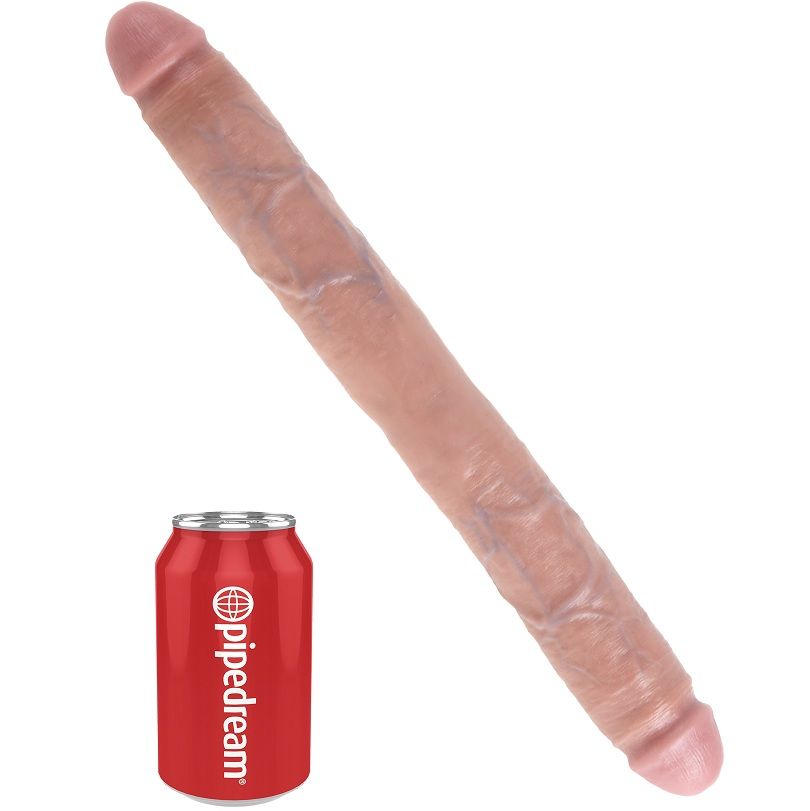 KRÁLOVSKÝ PÉROVÝ - SILNÉ DVOJITÉ DILDO Z TĚLA 40,6 CM