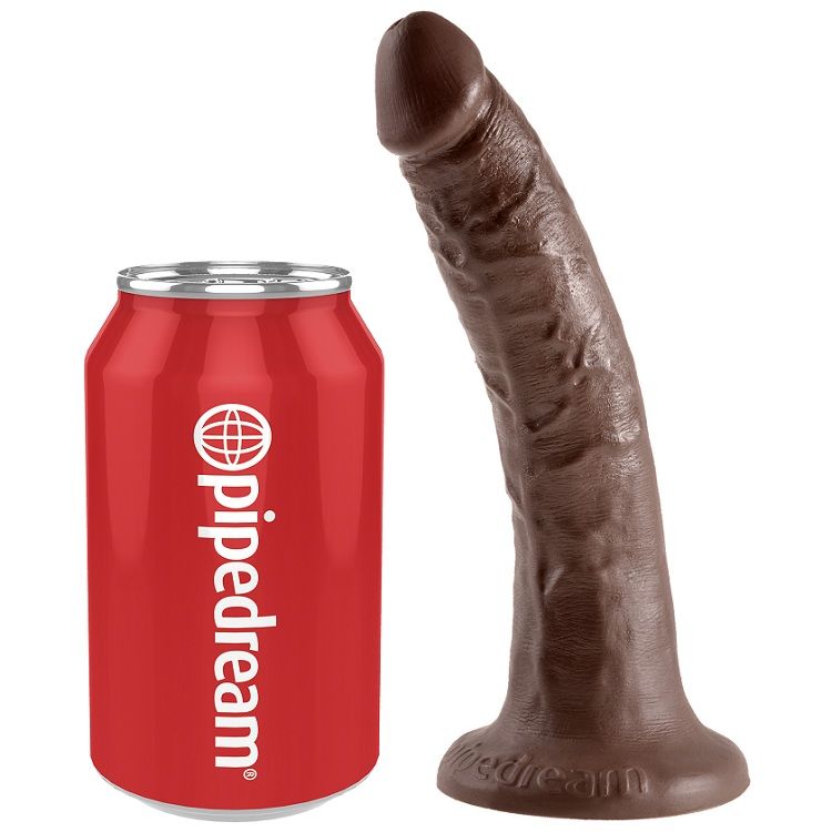 KRÁLOVSKÝ PÉROVÝ - 7 DILDO ČOKOLÁDOVÉ 17,8 CM
