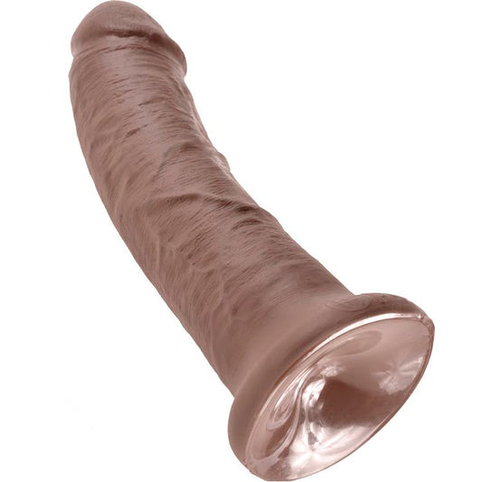 KRÁLOVSKÝ PÉROVÝ DILDO - 8 HNĚDÝCH 20,3 CM