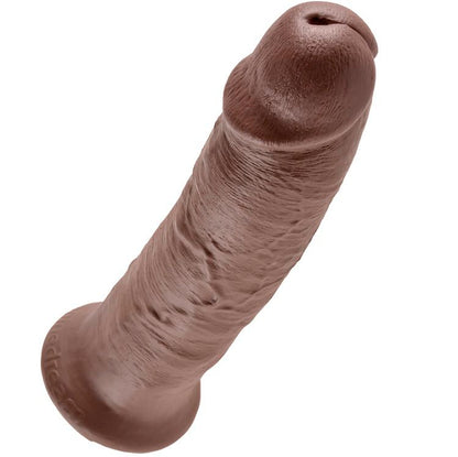 KRÁLOVSKÝ PÉROVÝ - 10 DILDO HNĚDÉ 25,4 CM