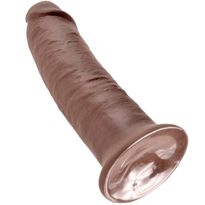KRÁLOVSKÝ PÉROVÝ - 10 DILDO HNĚDÉ 25,4 CM