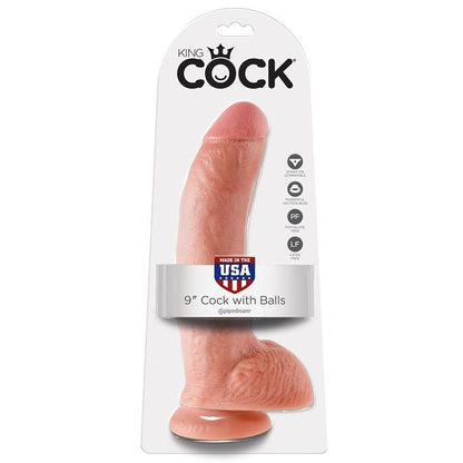 KING COCK - 9 DILDO FLESH S KOULEMI 22,9 CM