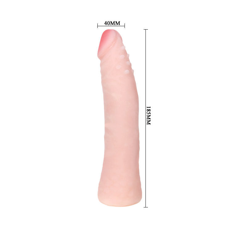 BAILE - REALISTICKÉ SILIKONOVÉ DILDO S DOTYKEM KŮŽE 19 CM, NÁHODNÁ BARVA V KRABIČCE