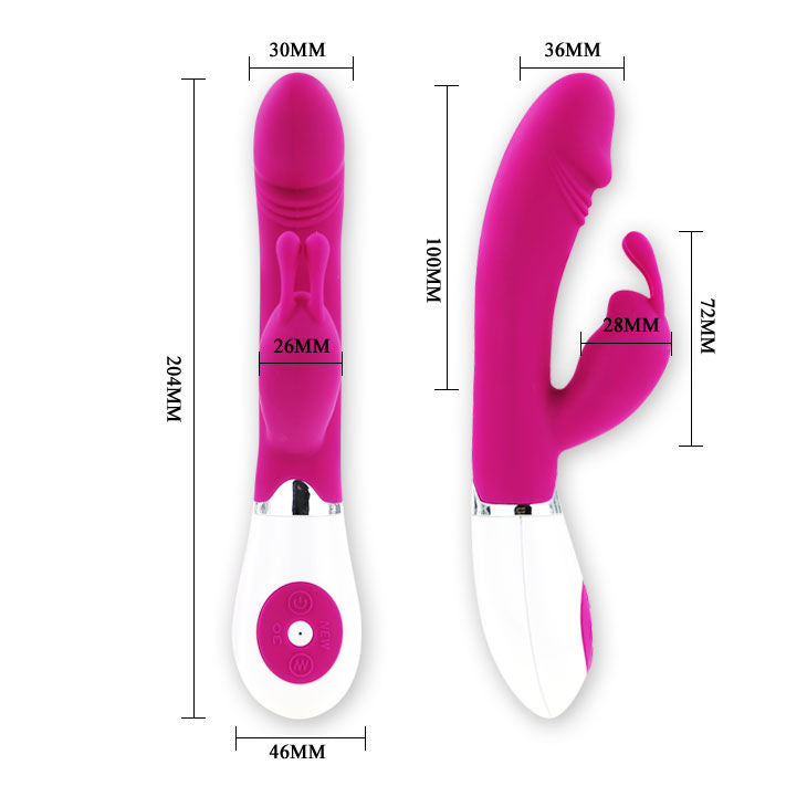 PRETTY LOVE - FLIRTOVACÍ VIBRÁTOR S KRÁLIČÍM GENEM