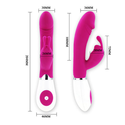PRETTY LOVE - FLIRTOVACÍ VIBRÁTOR S KRÁLIČÍM GENEM