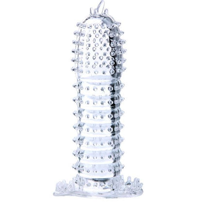BAILE - NÁVLEK NA PENIS S PRŮHLEDNÝMI STIMULAČNÍMI BODY 14 CM