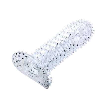 BAILE - NÁVLEK NA PENIS S PRŮHLEDNÝMI STIMULAČNÍMI BODY 14 CM