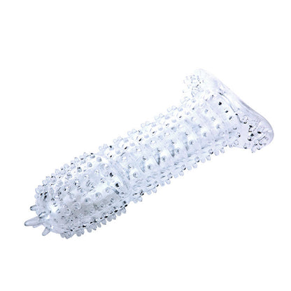 BAILE - NÁVLEK NA PENIS S PRŮHLEDNÝMI STIMULAČNÍMI BODY 14 CM