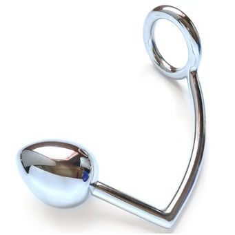 TVRDÝ KOV - KROUŽEK S ANÁLNÍM HÁČKEM 40MM