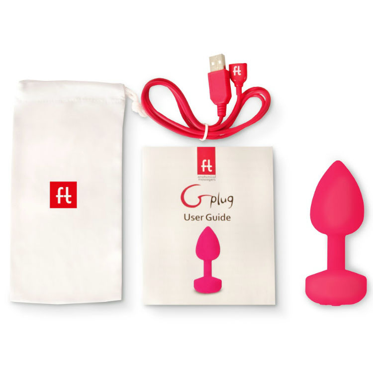 G-VIBE - FUNTOYS GPLUG ANÁLNÍ DOBÍJECÍ VIBRÁTOR MALÝ NEONOVĚ RŮŽOVÝ 3CM