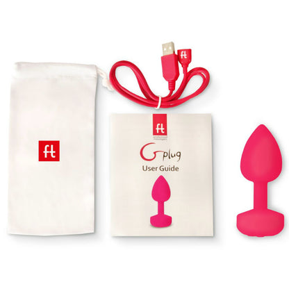 G-VIBE - FUNTOYS GPLUG ANÁLNÍ DOBÍJECÍ VIBRÁTOR MALÝ NEONOVĚ RŮŽOVÝ 3CM