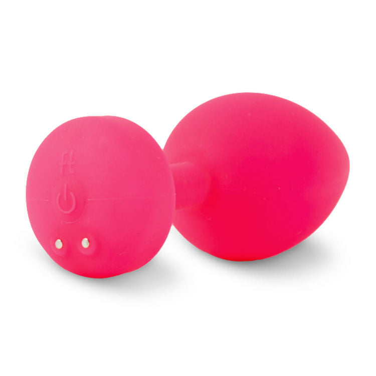 G-VIBE - FUNTOYS GPLUG ANÁLNÍ DOBÍJECÍ VIBRÁTOR MALÝ NEONOVĚ RŮŽOVÝ 3CM