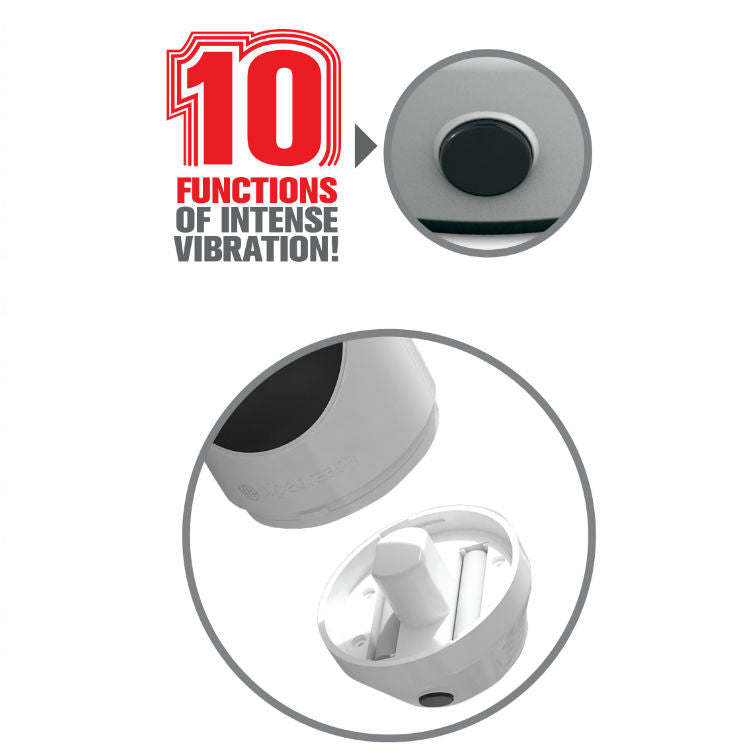 EXTRÉMNÍ HRAČKA - PIPEDREAM MEGA GRIP VAGÍNNÍ MASTURBÁTOR A VIBRÁTOR