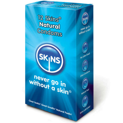 SKINS - KONDOMY PŘÍRODNÍ BALENÍ 12 KS