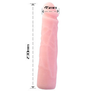 BAILE - REALISTICKÉ SILIKONOVÉ DILDO S DOTYKEM KŮŽE 23 CM