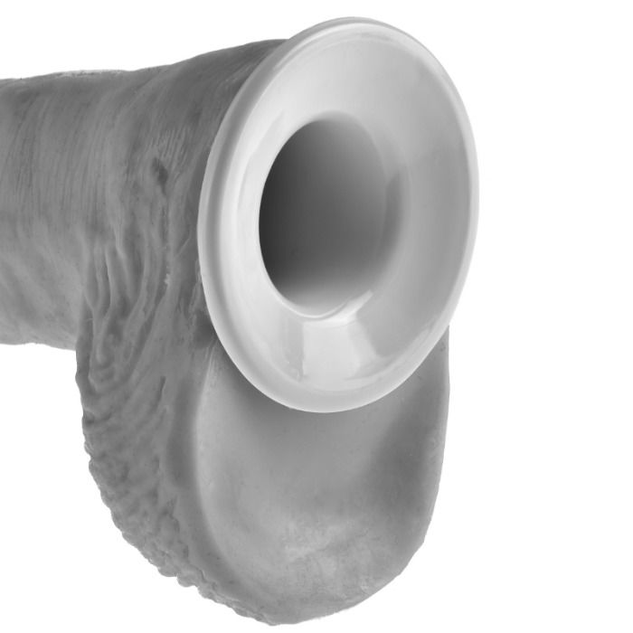 KING COCK - 28 CM DUTÝ PÁSEK S PODVÁKEM, FLESH