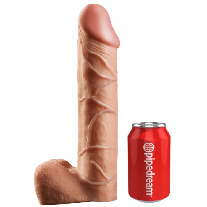 KING COCK - 30,5 CM DUTÝ STRAP-ON SYSTÉM - FLESH