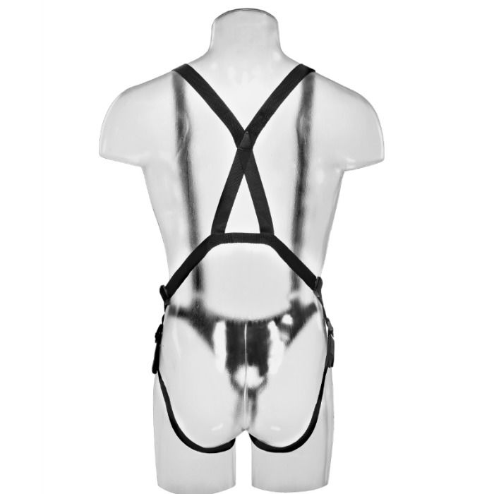 KING COCK - 30,5 CM DUTÝ STRAP-ON SYSTÉM - FLESH