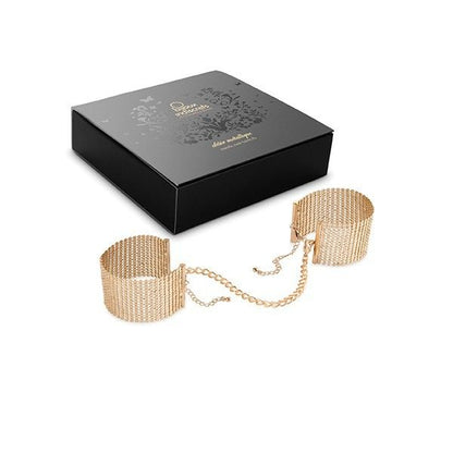 BIJOUX - DÉSIR MÉTALLIQUE ZLATÁ KOVOVÁ SÍŤOVANÁ POUTA