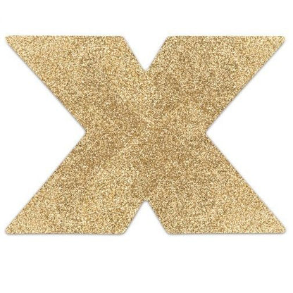 BIJOUX - ZLATÉ KRYTY NA BRADAVKY INDISCRETS FLASH CROSS