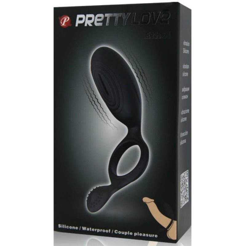 PRETTY LOVE - ETHEL VIBRAČNÍ KROUŽEK SE STIMULAČNÍM SYSTÉMEM