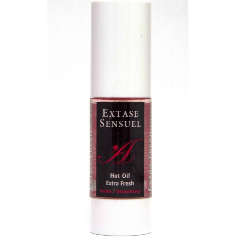 EXTASE SENSUAL - MASÁŽNÍ OLEJ S EXTRA SVĚŽÍM JAHODOVÝM EFEKTEM 30 ML