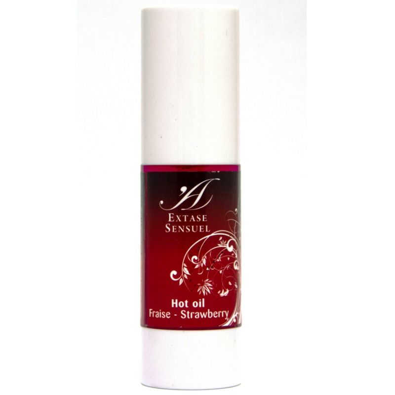 EXTASE SENSUAL - JAHODNÝ HŘEJIVÝ STIMULAČNÍ OLEJ 30 ML