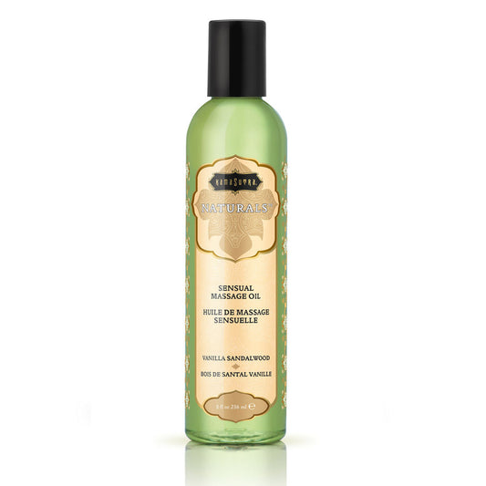 KÁMASUTRA - VANILKOVÝ MASÁŽNÍ OLEJ SE SANTALOVÝM DŘEVEM 236 ML