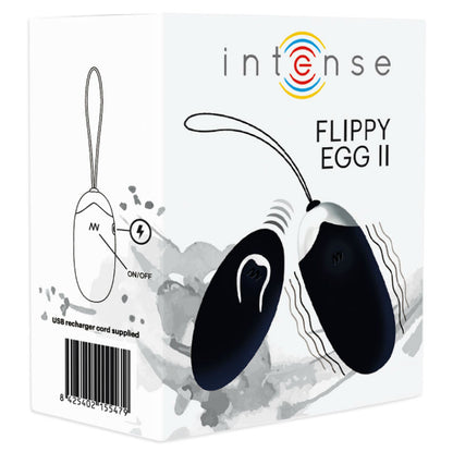 INTENSE - FLIPPY II VIBRAČNÍ VAJÍČKO S DÁLKOVÝM OVLÁDÁNÍM ČERNÉ