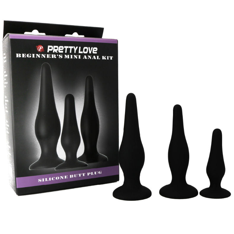 SILIKONOVÁ ANIÁLNÍ ZÁTKA PRETTY LOVE - INICIÁLNÍ SADA