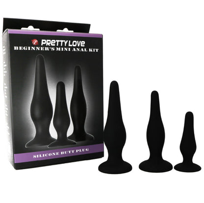 SILIKONOVÁ ANIÁLNÍ ZÁTKA PRETTY LOVE - INICIÁLNÍ SADA