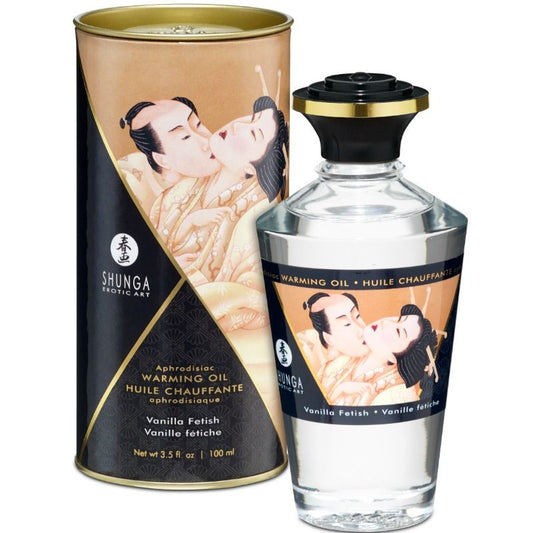 SHUNGA - FETISH VANILKOVÝ MASÁŽNÍ OLEJ S TEPLÝM EFEKTEM 100 ML